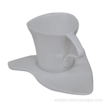 Porcelain cup and saucer set with high quality